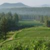 A view of a tee from The Golf Club at Bear Dance.