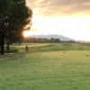 A sunset view of a tee at Cattails Golf Club.