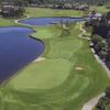 Aerial view of the 11th green at Glenmoor Country Club