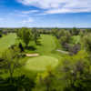 Aerial view of the 3rd green at Meadow Hills Golf Course.