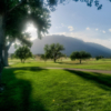 A sunny day view from Cheyenne Shadows Golf Course.