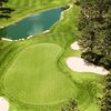 Aerial view of a green at Eisenhower Golf Course