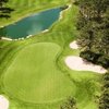Aerial view of green at Eisenhower Golf Course