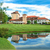 A view of the clubhouse at Broadmoor Golf Club