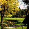 A fall view of a green at Broadmoor Golf Club