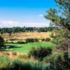 A view of green protected by bunkers at Pinery Country Club