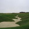 A view of hole #18 bunker from The Club at Pradera