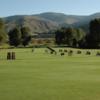 A view of the driving range at the Country Club of the Rockies.