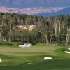 A view of a green protected by bunkers at Cornerstone Club