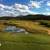 A view of hole #17 at Shining Mountain Golf Club.