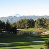 The Country Club at Woodmoor: View of the 13th hole with Pikes Peak serving as backdrop