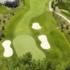 Aerial view of a green at Deer Creek Golf Club