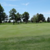 A view of the practice area at CommonGround Golf Course