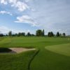 A view of the 1st green at CommonGround Golf Course