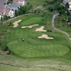 Aerial view of the 15th green at Lone Tree Golf Club & Hotel