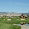 A view of the 16th hole with water on the right at The Bridges Golf & Country Club