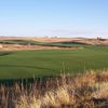 A view of fairway #12 with green in background at Antler Creek Golf Course
