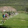 A view of the driving range at Vail Golf Club