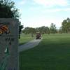 A view from tee #8 sign at Elmwood Golf Course.