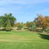 A fall day view of a hole at Pueblo Country Club.