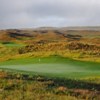 A sunny day view of a hole at The Mulligan from Ballyneal Golf & Hunt Club.